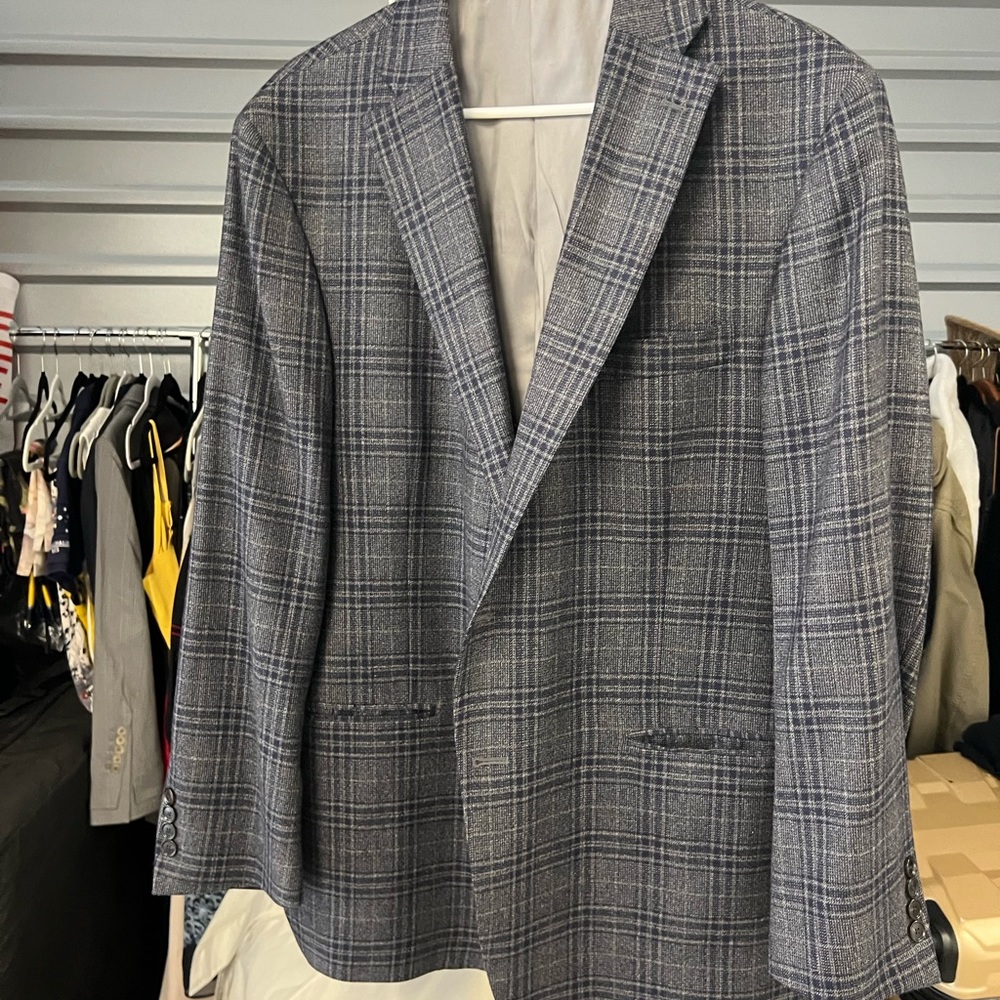 Men’s Hart Schaffner Marx tartan plaid cashmere coat